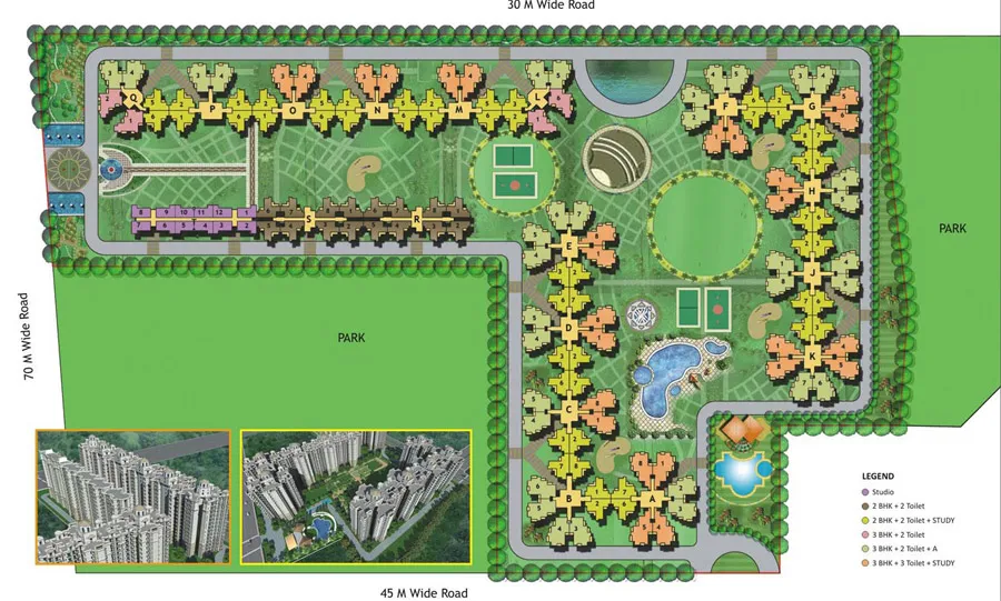 Amrapali Princely Estate Site Plan
